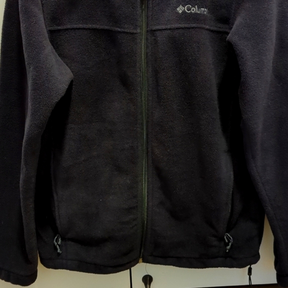 Women's Columbia black fleece zip front jacket size medium - Picture 5 of 11